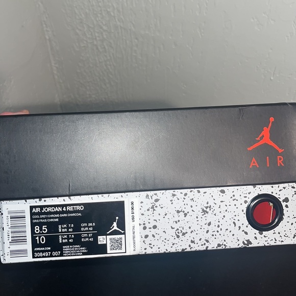 Jordan 4 Cool Grey - Picture 7 of 8